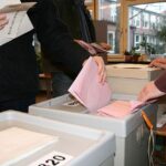 Stimmabgabe bei der Bundestagswahl