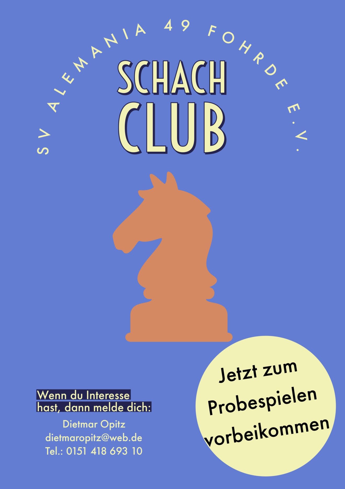 Schachgruppe des SV Alemania 49 Fohrde e.V. trifft sich wieder!